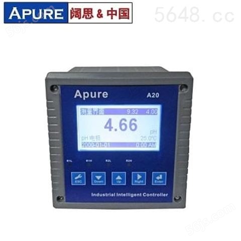 Apure爱普尔A20PR-A工业在线PH/ORP控制器 ph传感器酸度计ph计